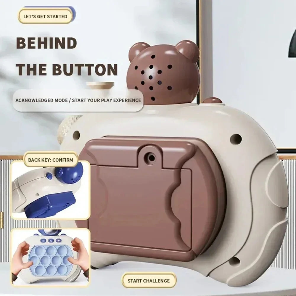 "Colorful Push Bubble Game Machine for Kids with Cartoon Design"

