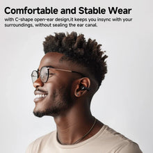 QCY C30 TWS Earbuds with open-ear ear clip design for sports and workouts

