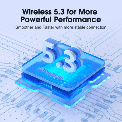 QCY T13 ANC Earphone Bluetooth 5.3 with active noise cancellation and fast charging for wireless audio and gaming