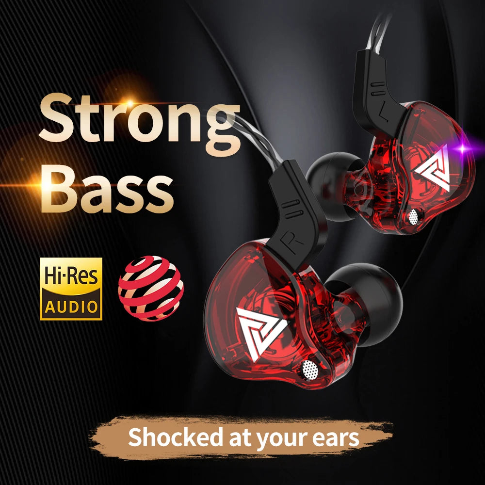 Original QKZ AK6 In Ear Earphone with 6 Dynamic Drivers and Mic