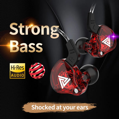 Original QKZ AK6 In Ear Earphone with 6 Dynamic Drivers and Mic