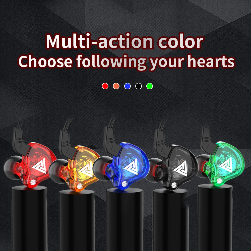 Original QKZ AK6 In Ear Earphone with 6 Dynamic Drivers and Mic