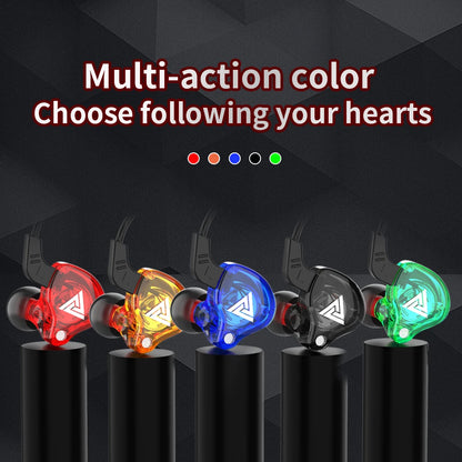Original QKZ AK6 In Ear Earphone with 6 Dynamic Drivers and Mic