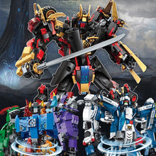 Qman 6-in-1 Transforming Mecha Warrior Building Blocks Set for Kids