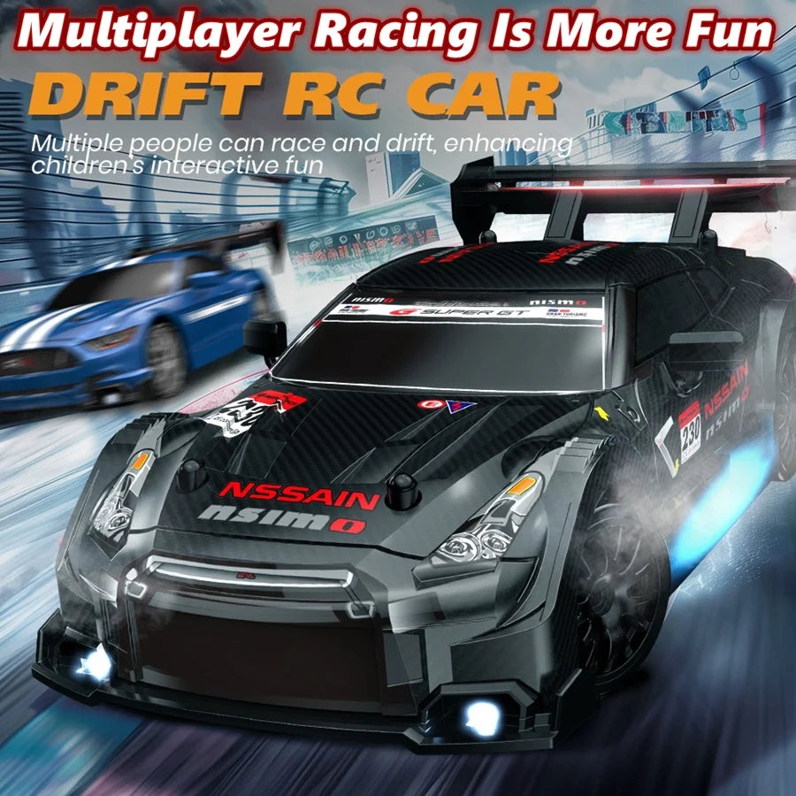 4WD RC drift car with remote control for kids and adults high-speed racing

