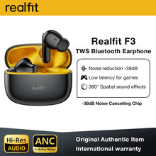 Realfit F3 ANC Bluetooth Earphones with ENC Call and HiFi Stereo Sound