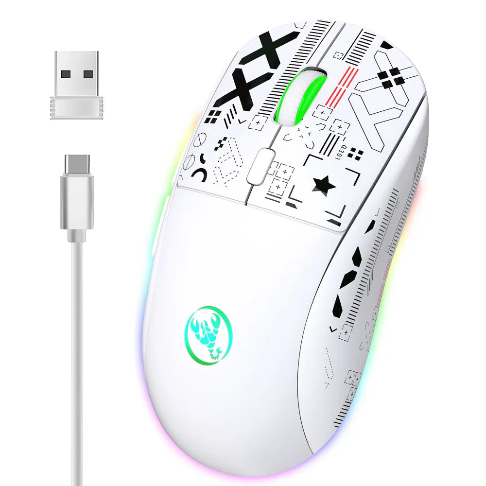 Rechargeable RGB Wireless Gaming Mouse with 3600 DPI for PC and Laptop

