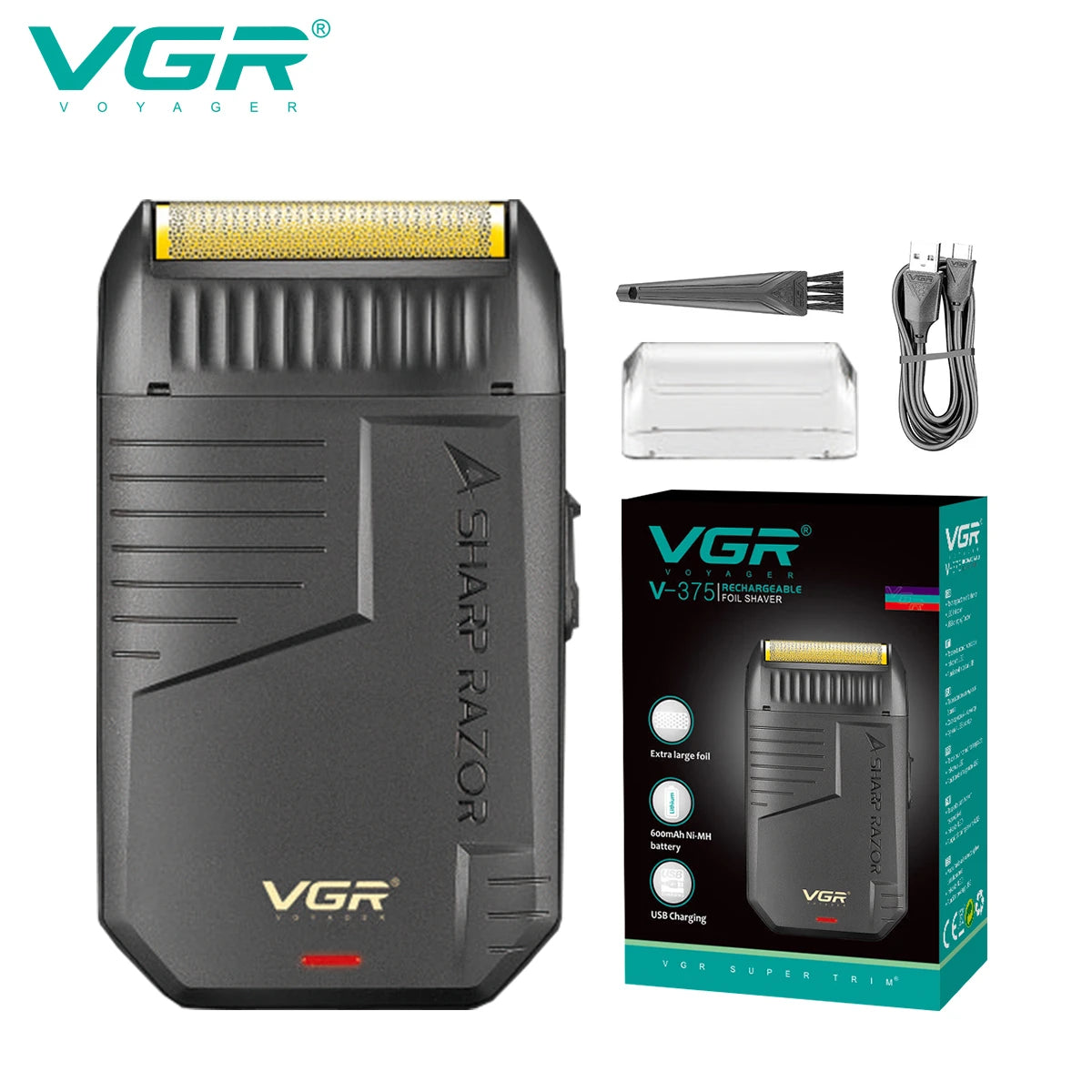 Professional beard trimmer VGR V-375 for precise men's grooming