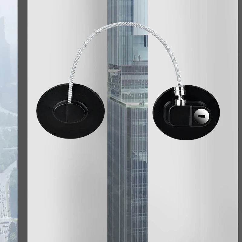 Key-operated baby safety lock for cabinets and refrigerators