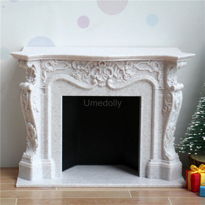 retro doll fireplace