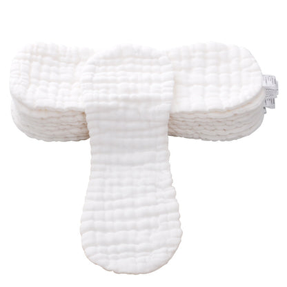 12-layer washable cotton baby diapers for newborns with soft breathable fabric

