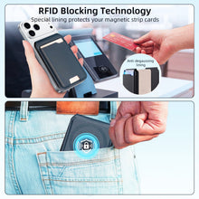 RFID blocking magnetic phone wallet