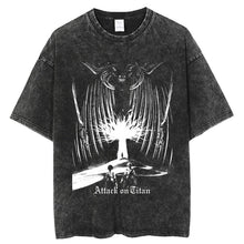 Eren Destiny Oversized Acid Wash Tee