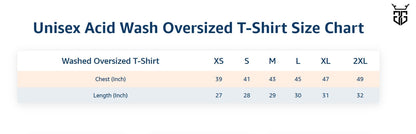 Eren Destiny Oversized Acid Wash Tee