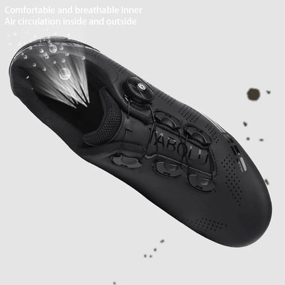 Lixingming Cycling Shoes Road Bike Men with SPD cleats in black