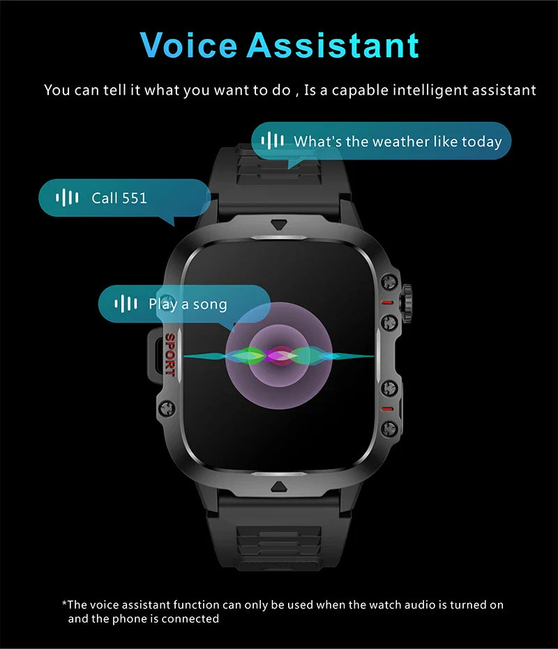 Xiaomi Military Smart Watch for Men with IP68 5ATM and BT Calling