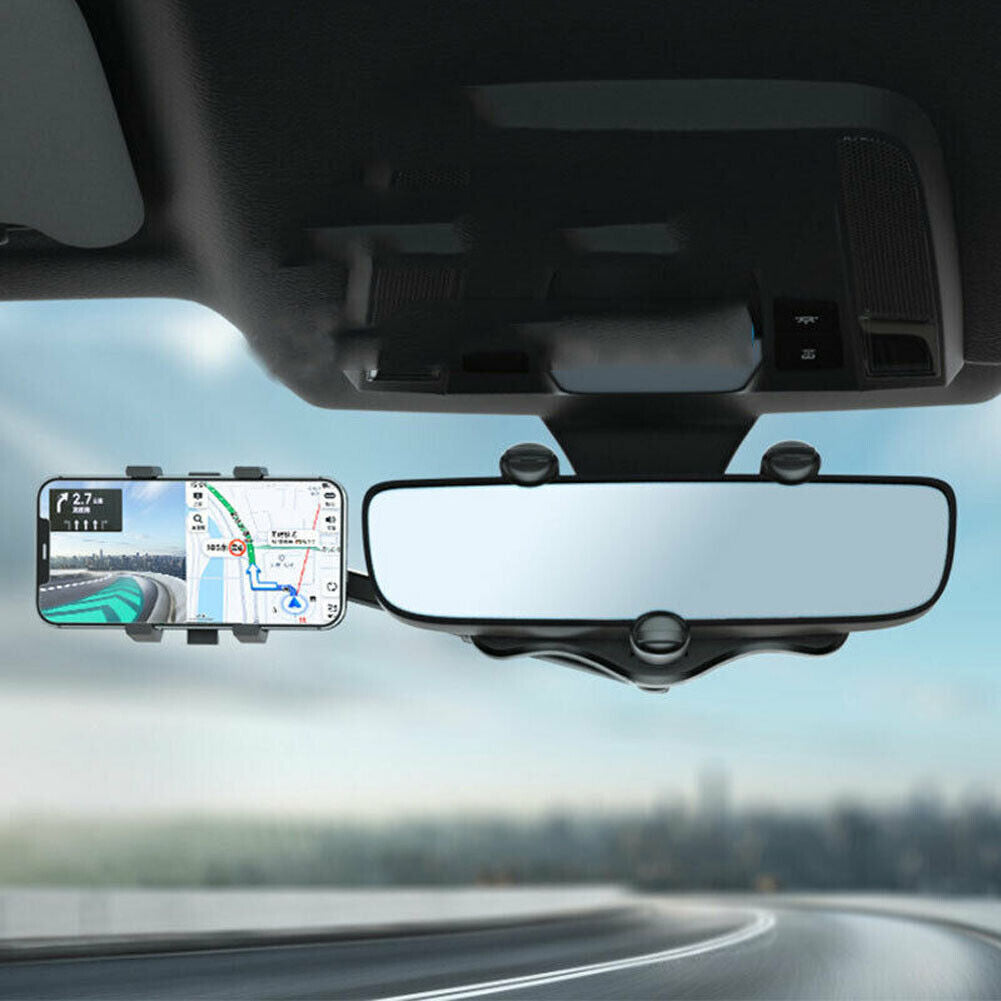 Luxora Universal Car Rearview Mirror Hands Free Phone Holder