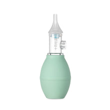 Infant silicone nasal aspirator pump for gentle baby nose cleaning

