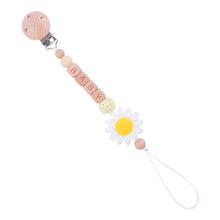 Natural soothing beech pacifier clip with silicone beads for babies

