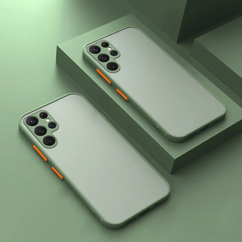 Shockproof Armor Case for Samsung Galaxy S and A Series with Matte Finish
