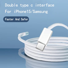Usb C to Type C fast charging PD 60W braided cable for iPhone and Android