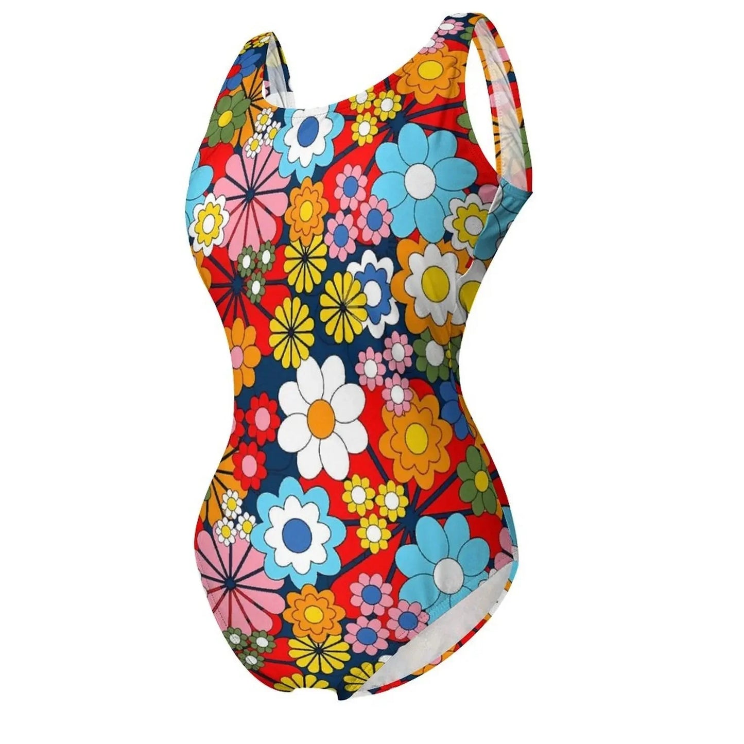 Colorful Floral Push-Up Swimwear One-Piece for Summer