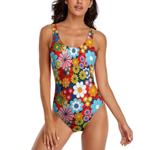 Colorful Floral Push-Up Swimwear One-Piece for Summer