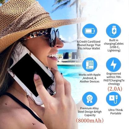 Ultra-Thin 8000mAh Power Bank for Phones