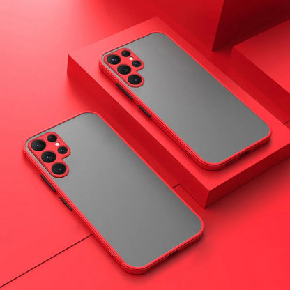 Shockproof Armor Case for Samsung Galaxy S and A Series with Matte Finish
