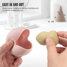 Silicone Makeup Sponge Storage Box for travel and dust-proof beauty use

