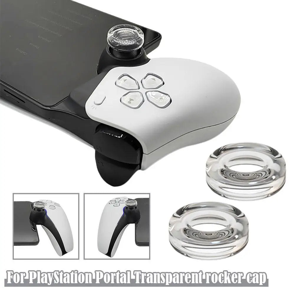 1 pair silicone PlayStation Portal thumb grip caps for PS5 game controller

