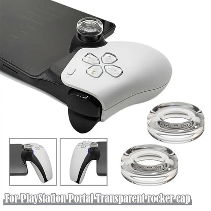 1 pair silicone PlayStation Portal thumb grip caps for PS5 game controller

