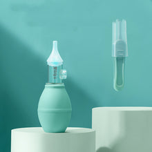 Infant silicone nasal aspirator pump for gentle baby nose cleaning

