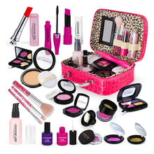 Colorful kids makeup toy set for girls with pretend play cosmetic tools

