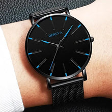 Geneva minimalist watch with slim strap and clean dial for men and women

