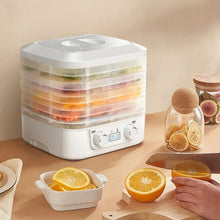 Smart food dehydrator machine with adjustable thermostat for drying fruits, vegetables, and jerky

