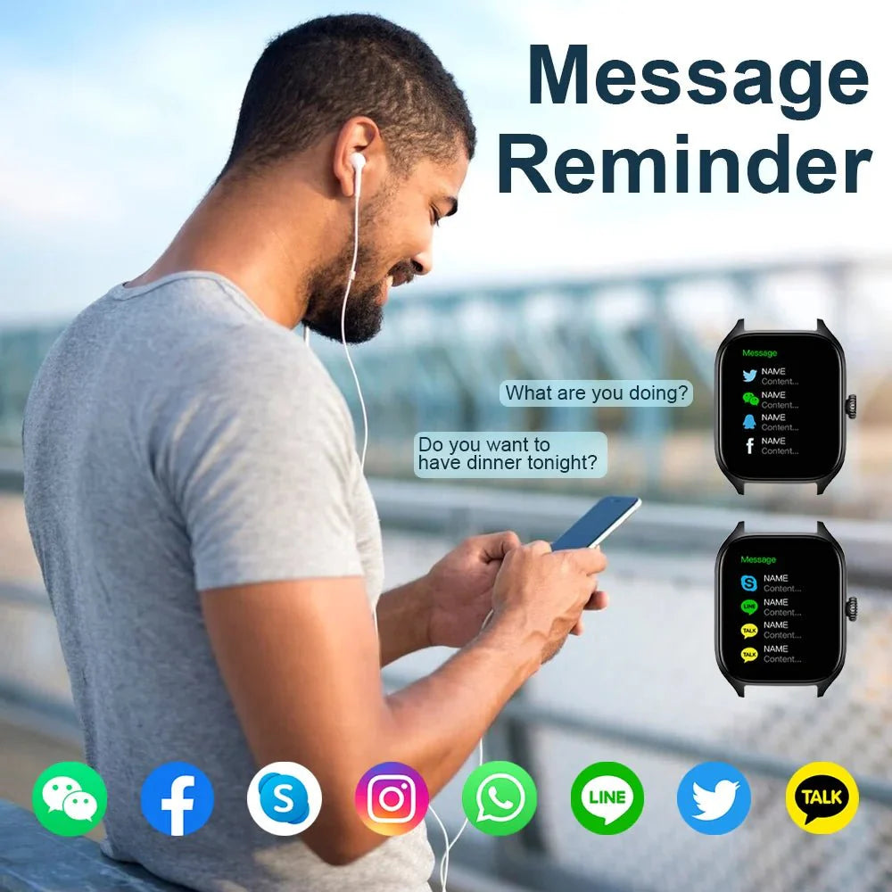 Smartwatch with Bluetooth Call | Fitness & Heart Rate Tracker