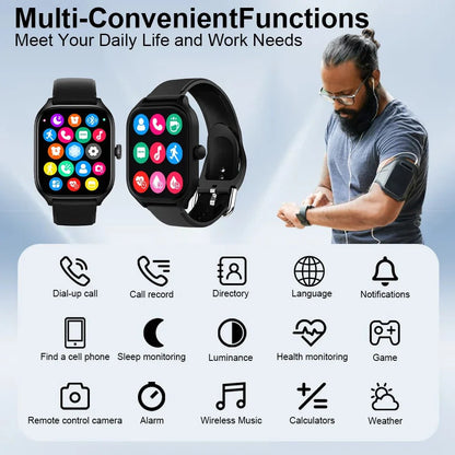 Smartwatch with Bluetooth Call | Fitness & Heart Rate Tracker