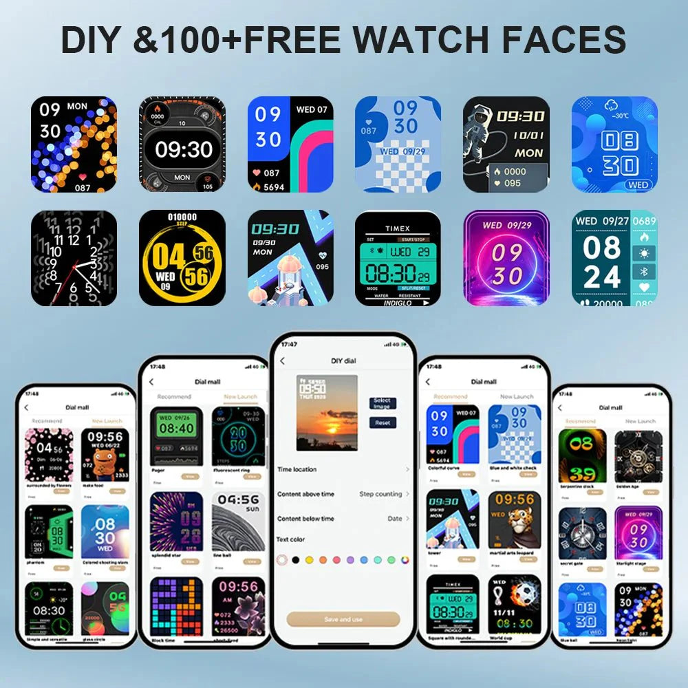 Smartwatch with Bluetooth Call | Fitness & Heart Rate Tracker