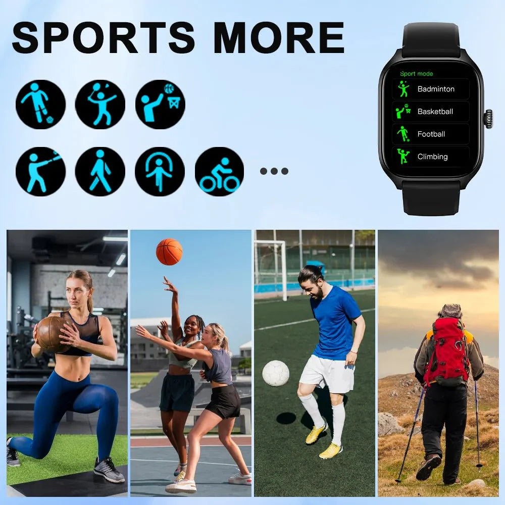 Smartwatch with Bluetooth Call | Fitness & Heart Rate Tracker
