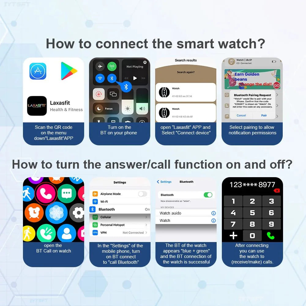 Smartwatch with Bluetooth Call | Fitness & Heart Rate Tracker