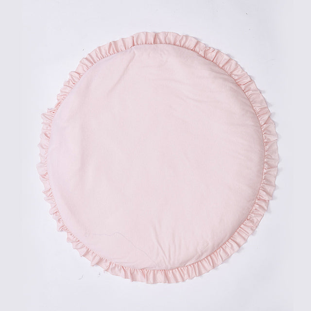 Baby crawling game blanket made of soft cotton for safe indoor play

