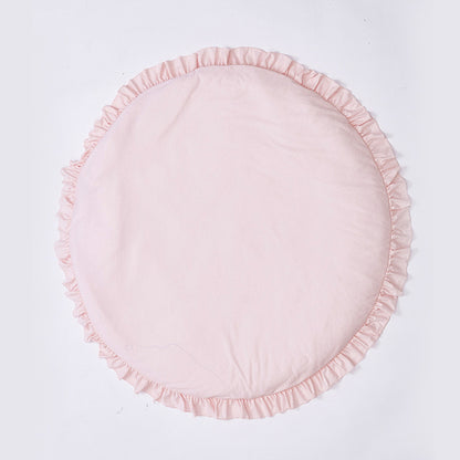 Baby crawling game blanket made of soft cotton for safe indoor play

