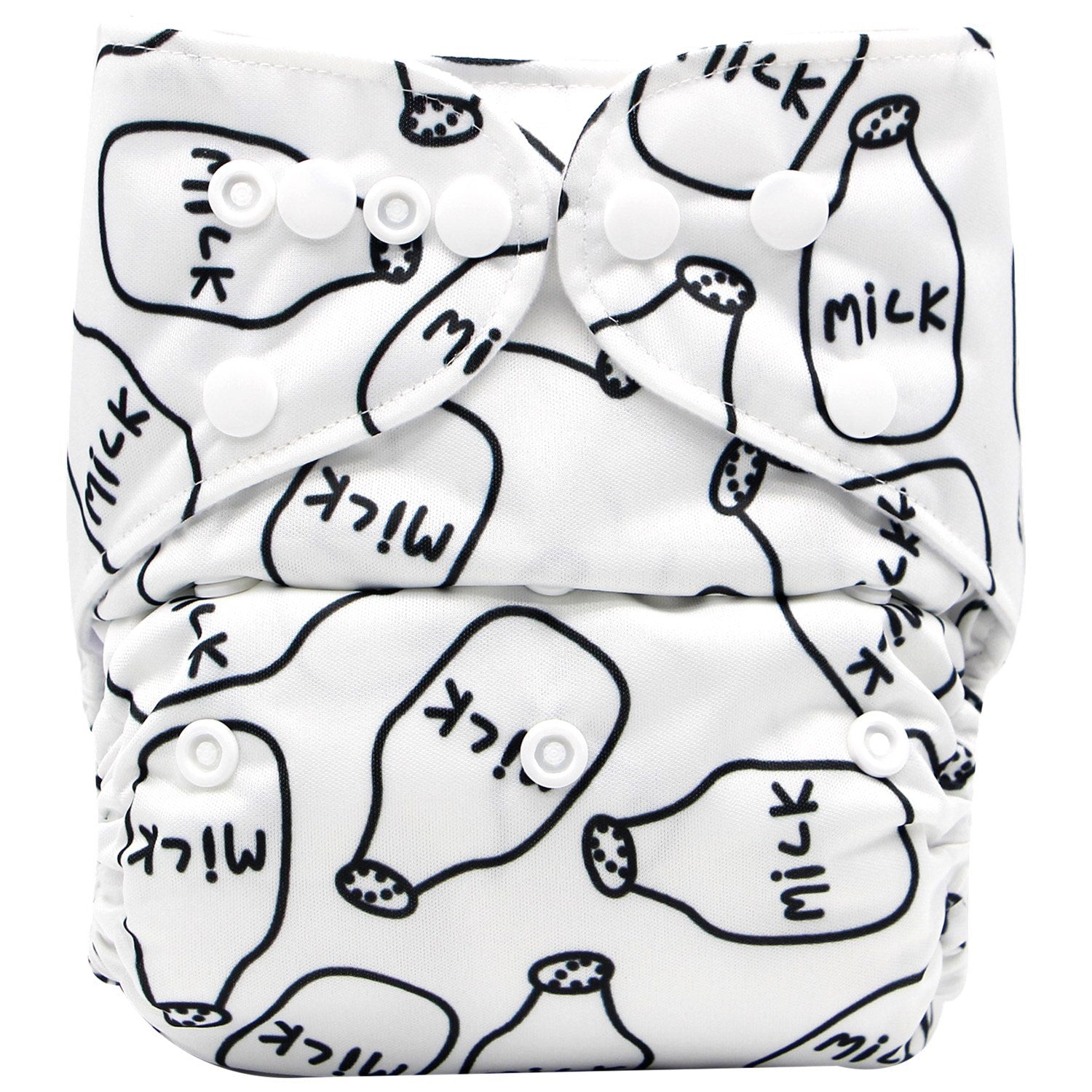 Reusable baby cloth diapers with soft cartoon prints and eco-friendly fabric

