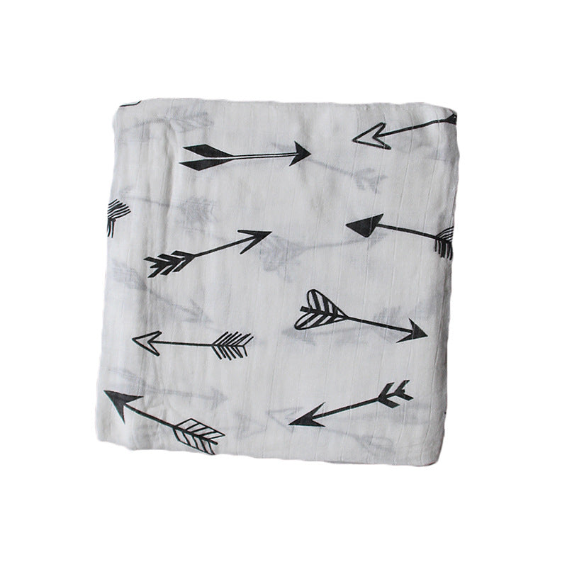Bamboo muslin swaddle blanket for newborns with soft breathable fabric

