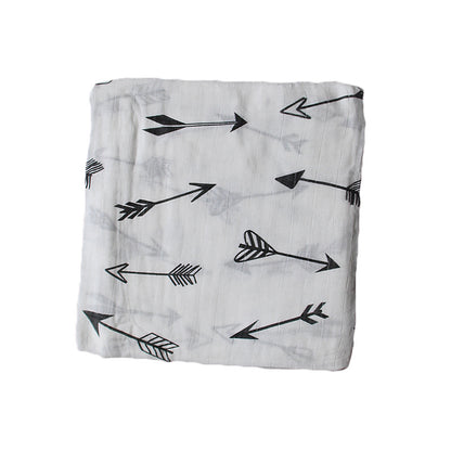 Bamboo muslin swaddle blanket for newborns with soft breathable fabric

