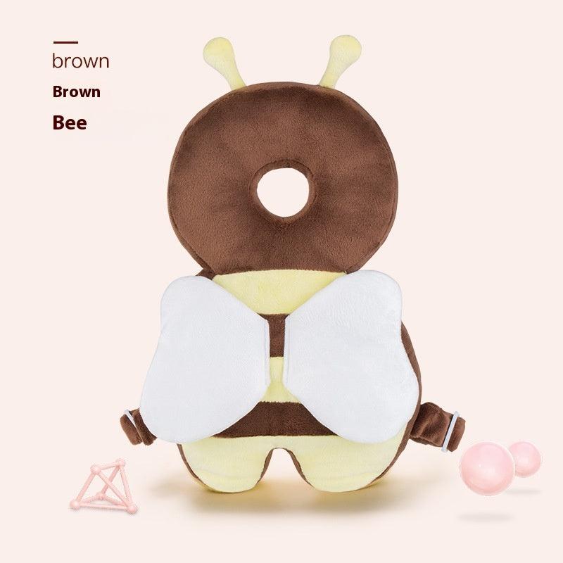 Baby head protection pillow with wings to prevent head injuries from falls

