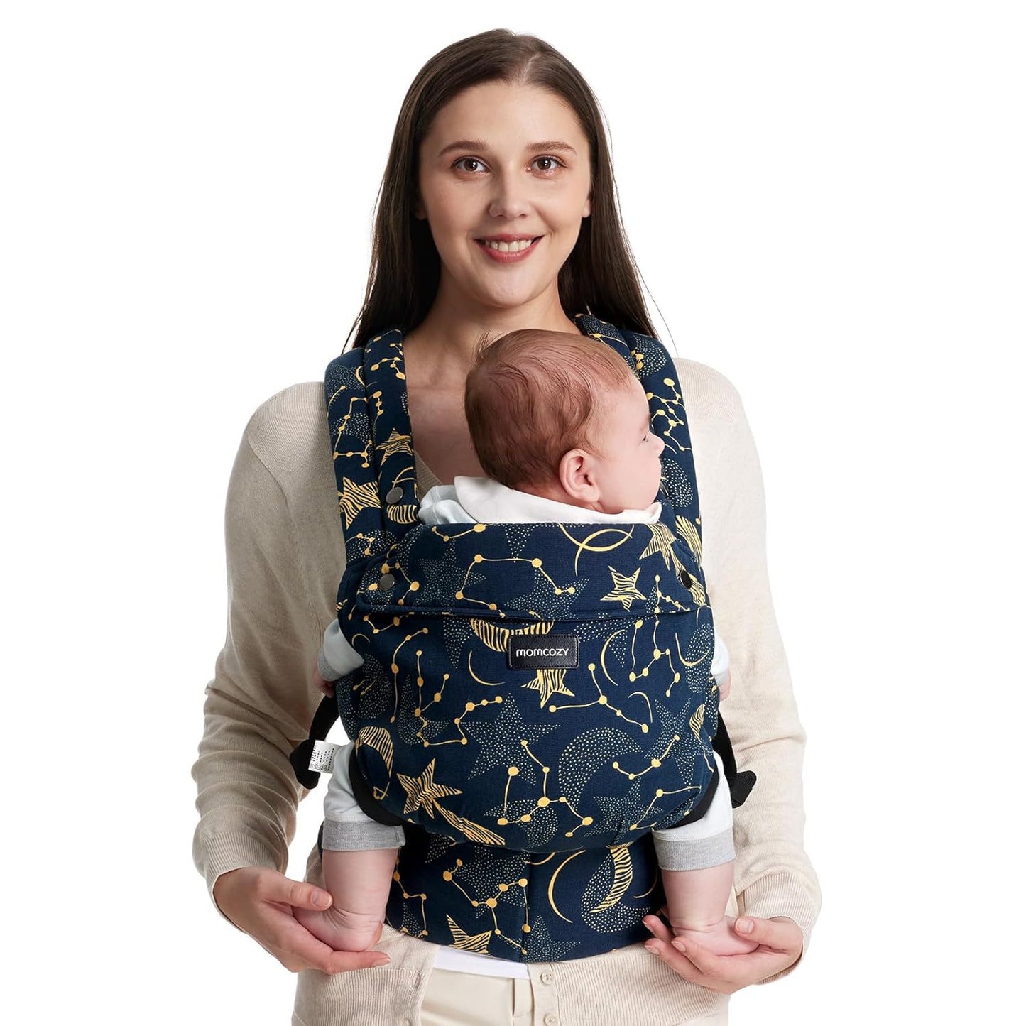 Four season cotton baby carrier for newborns with breathable wrap design

