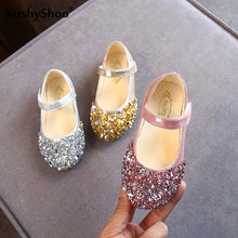 Baby girl glitter dance shoes with sparkle finish and soft casual sole

