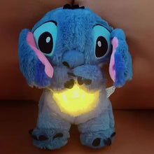 Stitch plush doll from Lilo and Stitch with a glowing heart light.